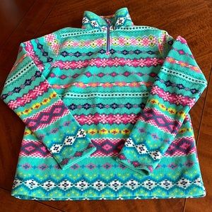 Like New Fleece 1/4 Zipper Pullover by Lands End Size M (10-12)